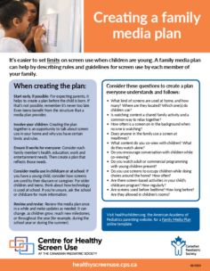 Creating a family media plan