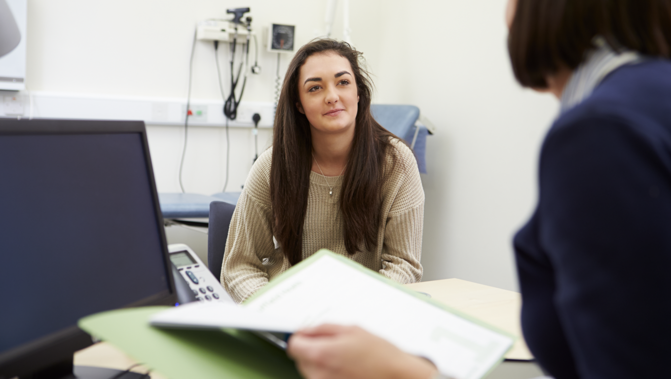 Teen girl doctor office (HERO, Accredited CME)